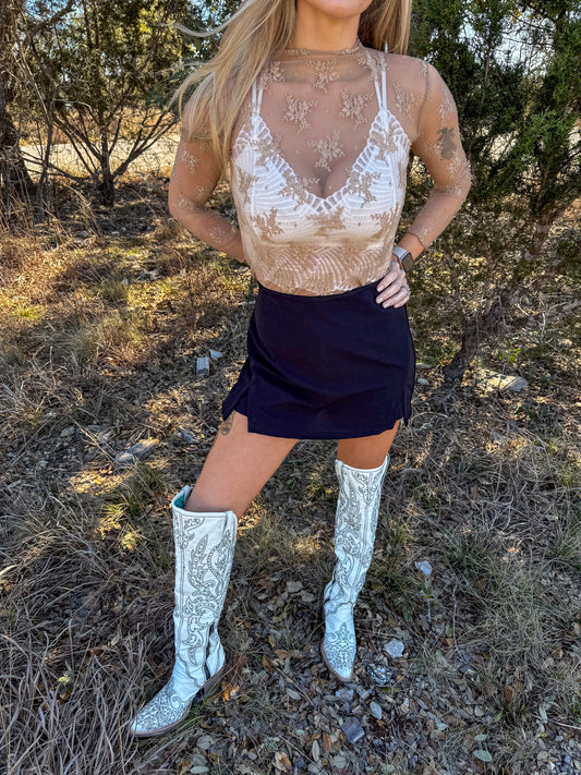 Lace Long Sleeve Top