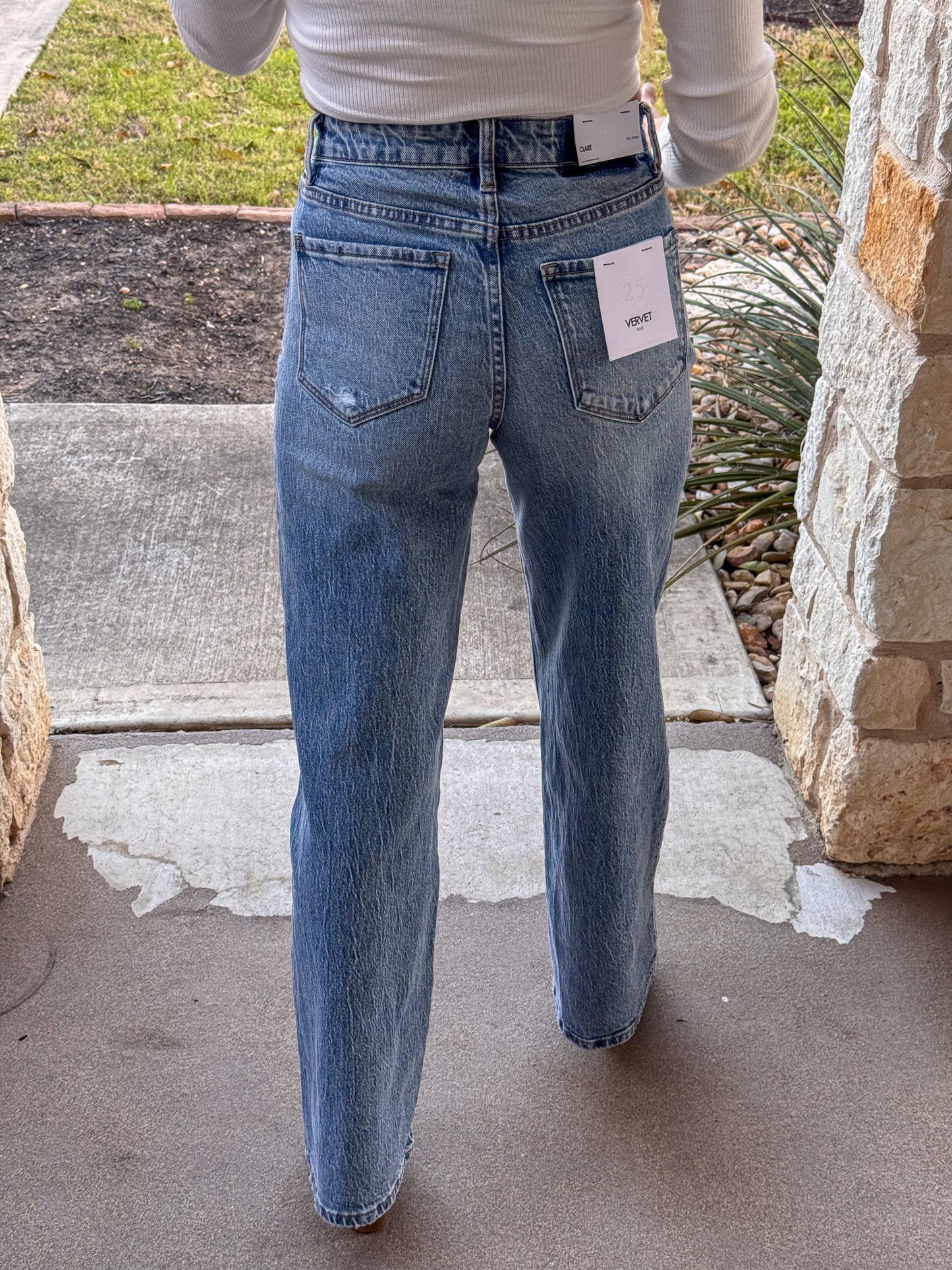 Vervet 90's Super High Rise Wide Jeans