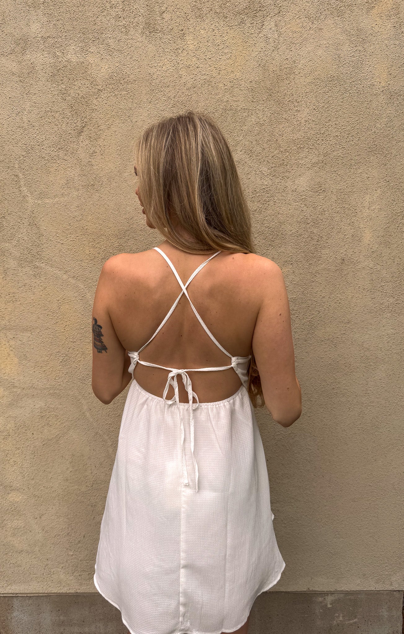 Square Neck Bodice Mini Dress